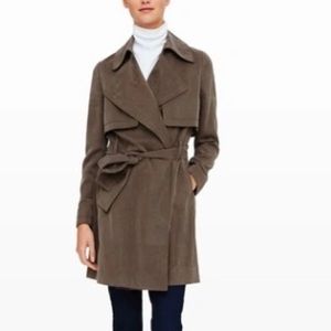 Club Monaco Lindy Trench in Olive
